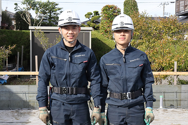 海外からの実習生も活躍しています